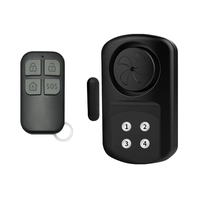 Bezprzewodowy alarm domowy anty-włamaniowy system bezpieczeństwa - Wodoodporny, 4 tryby, 140 dB