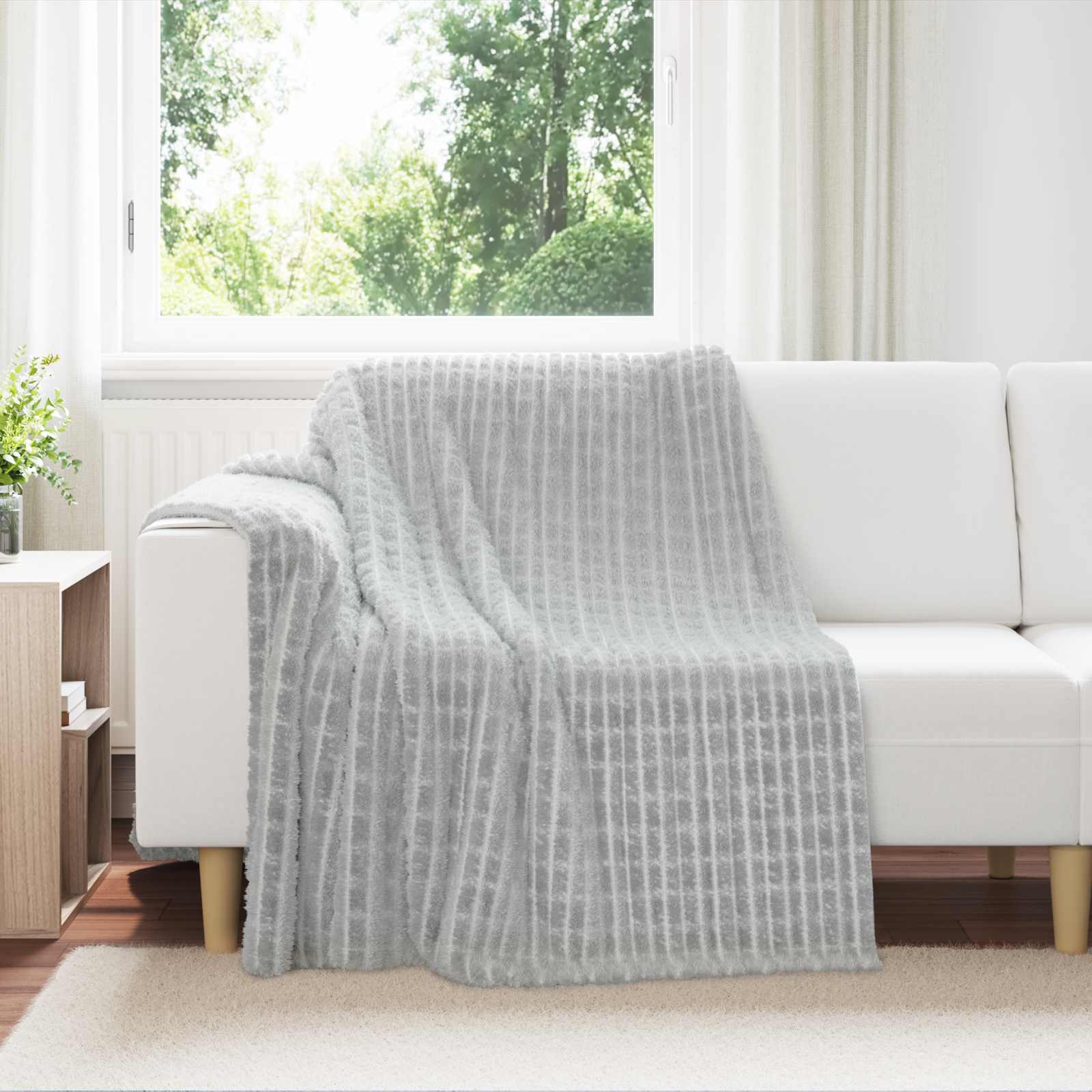 Koce narzutowe 6 pcs Szary 200 x 150 cm Polar vidaXL