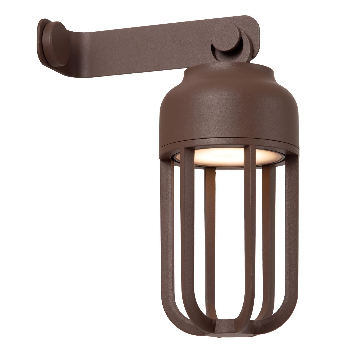 Kinkiet zewnętrzny LED WELLS 5W aluminium rdzawy wym:22,2x10x10cm IP54 Lucide