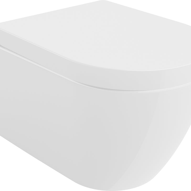 Mexen Rico miska wc Rimless z deską wolnoopadającą twarda, biała połysk - 30478000