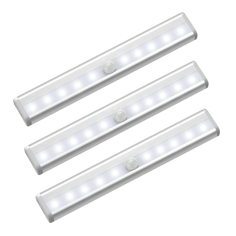 Zestaw 3 lampek LED z czujnikiem ruchu (10 LED)