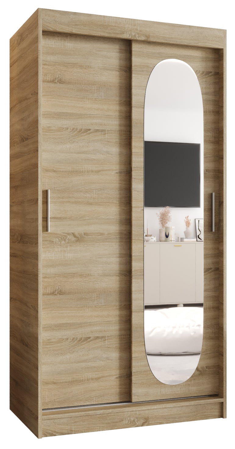 Szafa przesuwna garderoba ROYAL 100 x 62 x 200 cm Sonoma