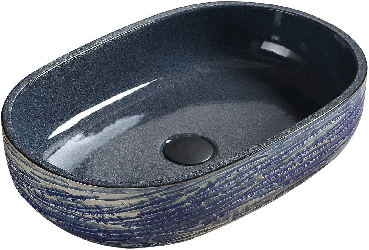 Mexen Alita umywalka nablatowa 58 x 39 cm, niebieska - 22045866