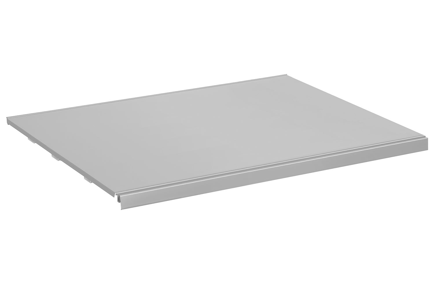 Półka do regału sklepowego metalowa 57x66.5cm jasny szary KTD