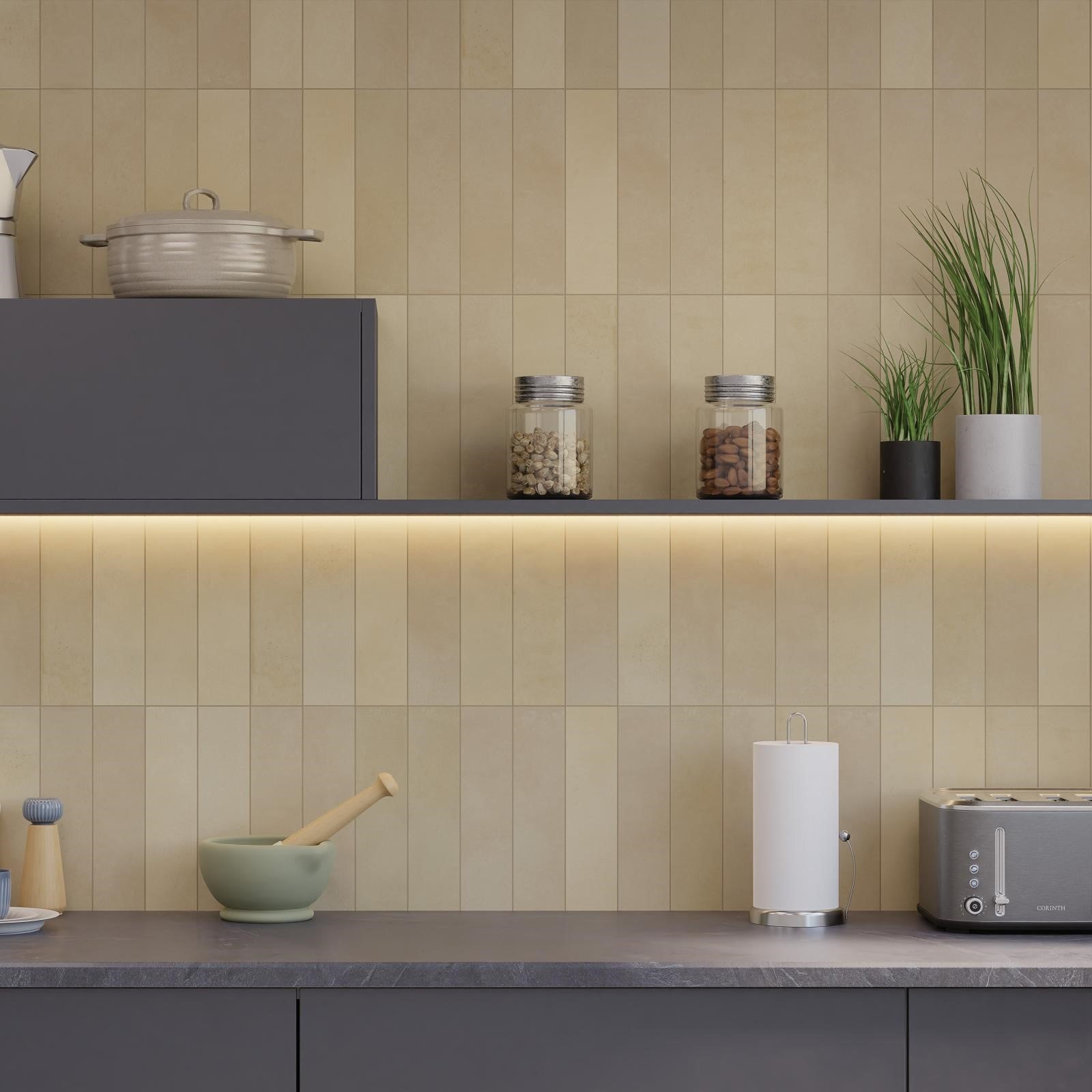 Matowa płytka porcelanowa premium Agadir Cotto Claro 7x28 cm