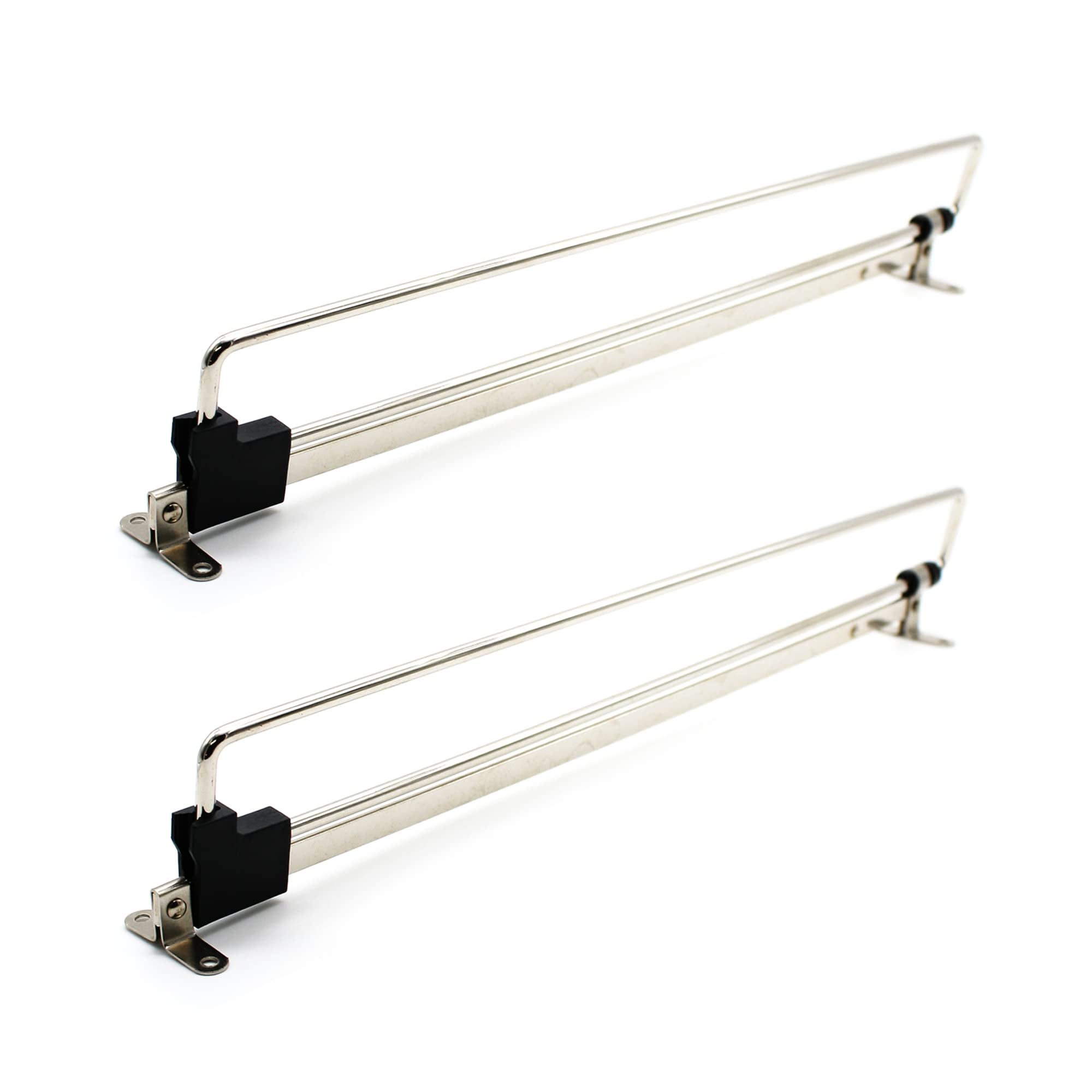 DOJA Barcelona Szyna przesuwna do szafy stal chromowana 2 sztuki 350 mm