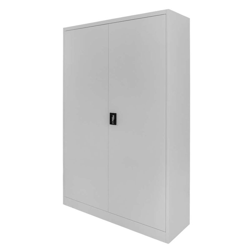 Szafa metalowa biurowa na dokumenty i akta dwudrzwiowa FURVERO W-102 S/S szara 120x40x185 cm skręcana