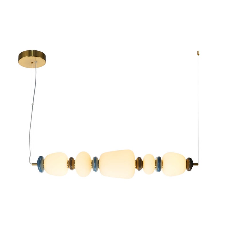 Lampa wisząca EVANS LED 26W Ciepła biel 2960lm złota wym: 129 x 96 x 17 cm Italux