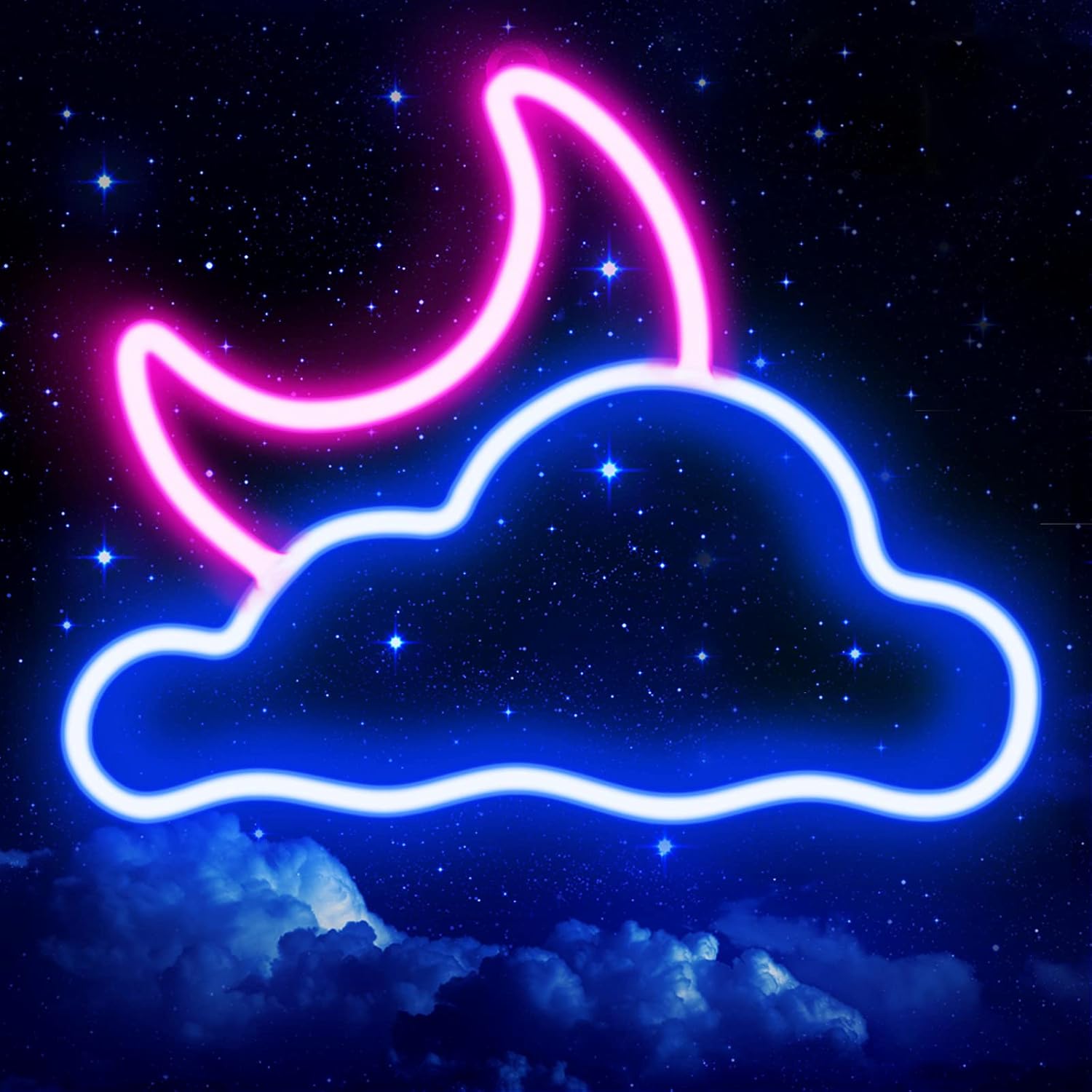 Zasilane USB neonowe oświetlenie LED do dekoracji ścian, do sypialni, pokoju dziecięcego, na przyjęcia weselne, z regulacją jasności