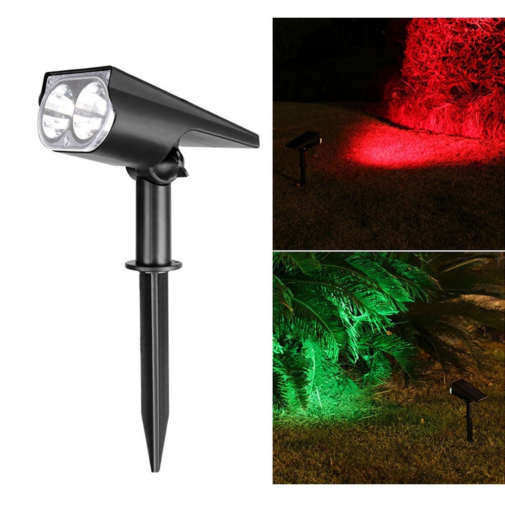 Zewnętrzny wielokolorowy reflektor słoneczny wodoodporne lampy słoneczne LED regulowany reflektor słoneczny z trybami oświetlenia kolorowe światło