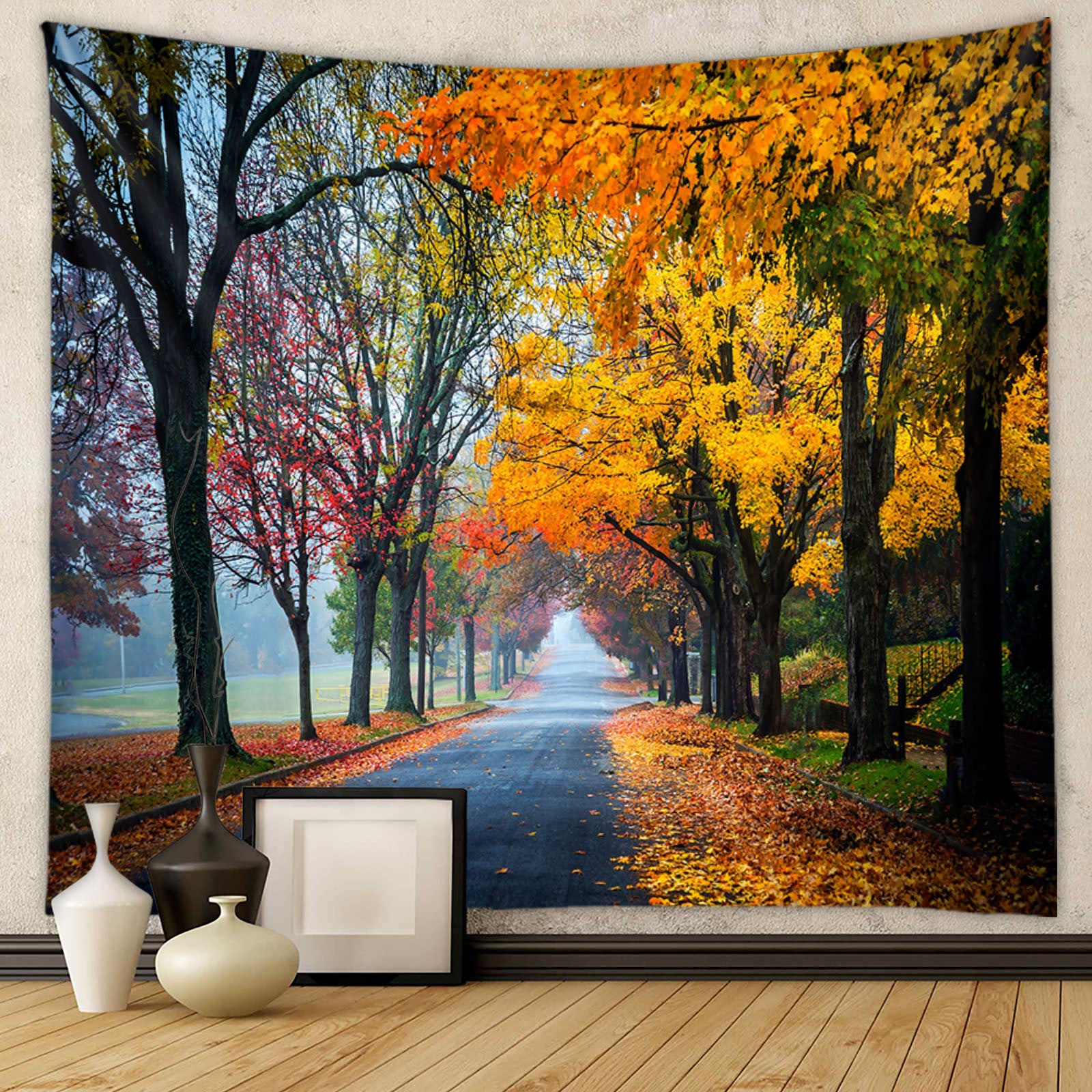 Naturalny gobelin z tropikalnym krajobrazem, 150X200CM, odpowiedni do dekoracji salonu, sypialni, mieszkania, gospodarstwa, akademika