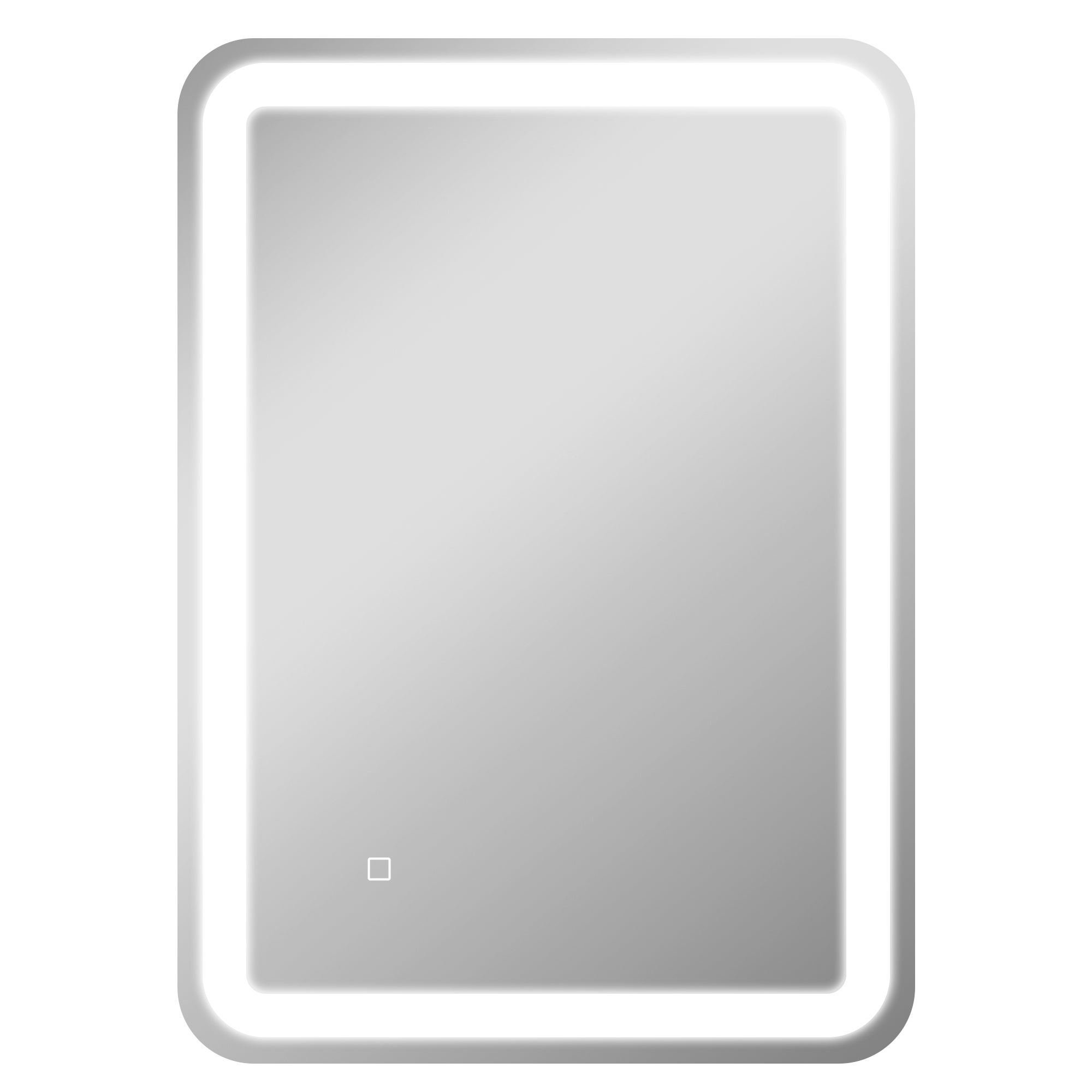 Lustro 70x90 cm z oświetleniem LED, 3 kolory, przeciwmgielne, z pamięcią