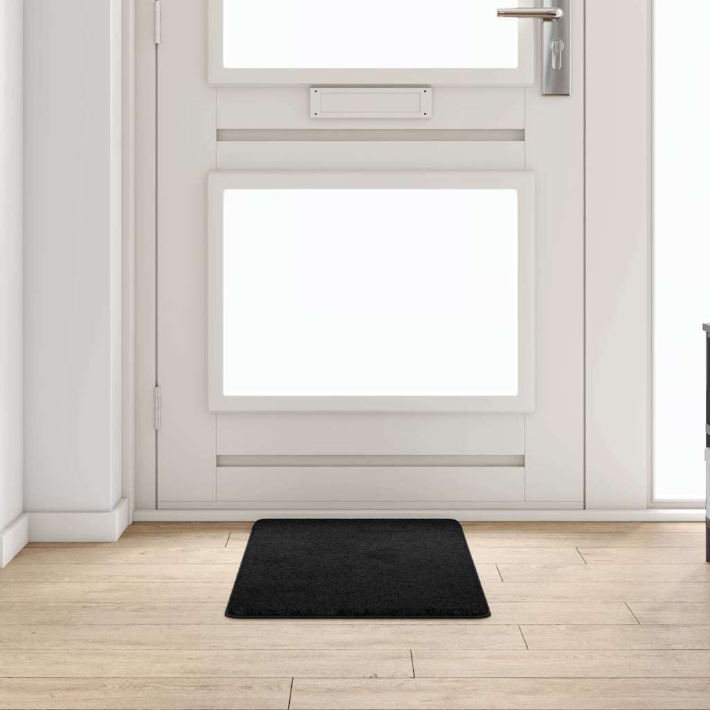 Chodnik dywanowy Czarny 50 x 100 cm 100% Poliester Tuft vidaXL
