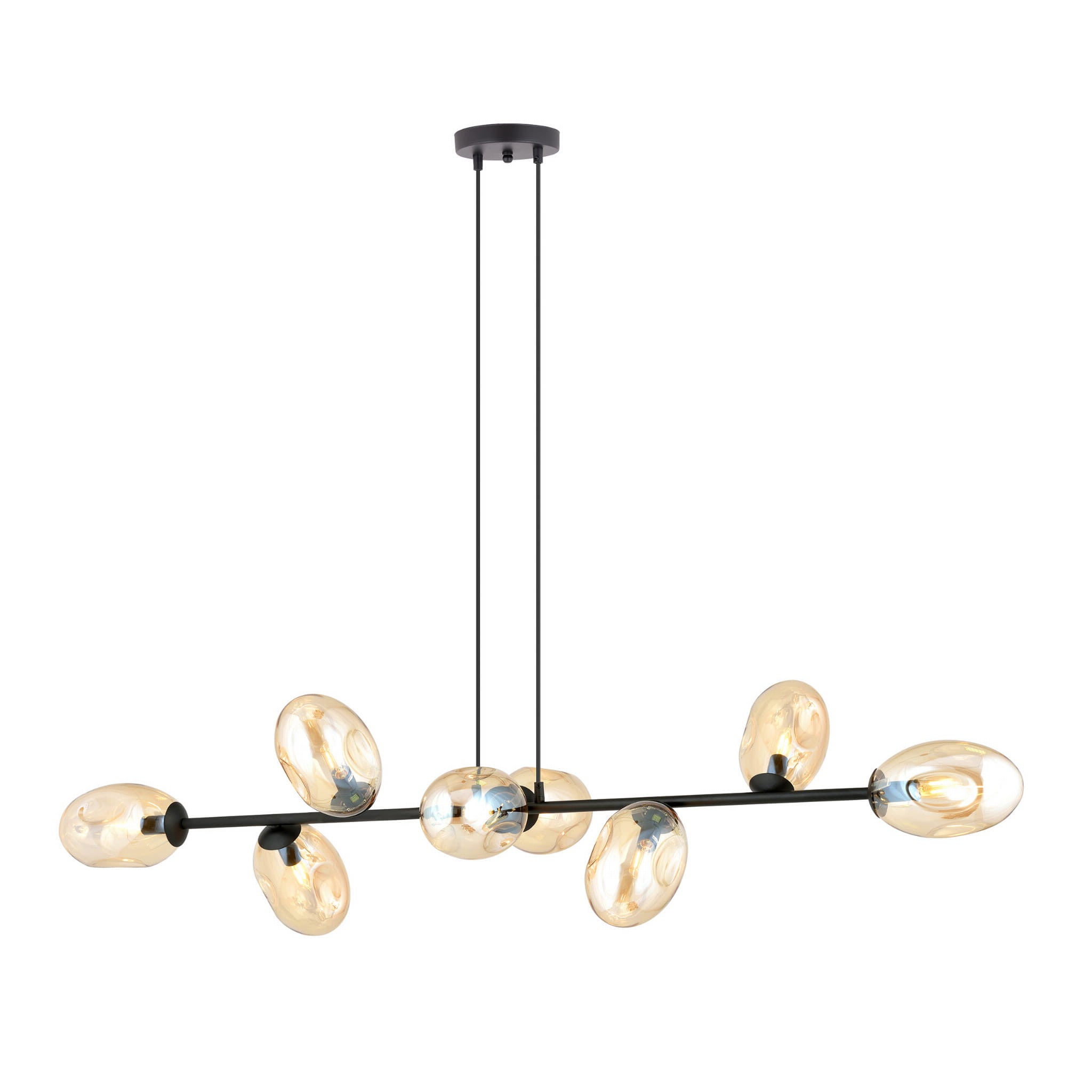 Żyrandol Emibig 8xE14 10W PANDORA 8 miodowe klosze 1264/8