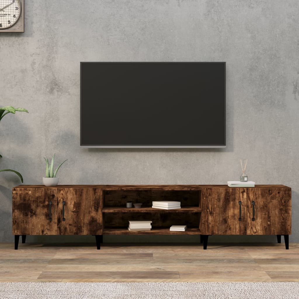 Szafka RTV VidaXL model tv cabinet z inżynieryjnego drewna 180x31,5x40 cm brązowa