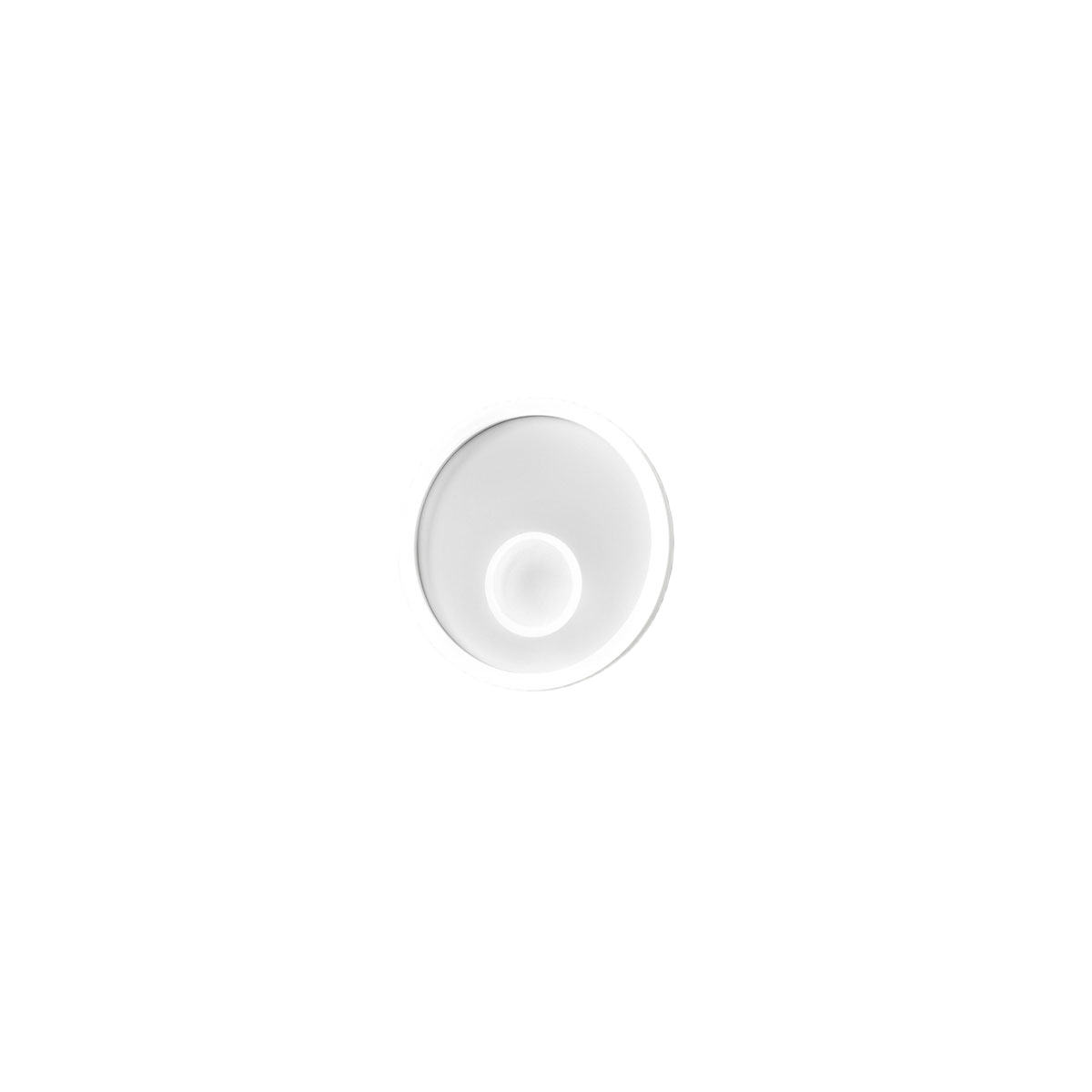 Lampa sufitowa LED Melania P/P 30W 4000K, okrągła lampa sufitowa w kolorze białego aluminium, dyfuzor z satynowego metakrylanu, IP20, 1600lm - Gealuce