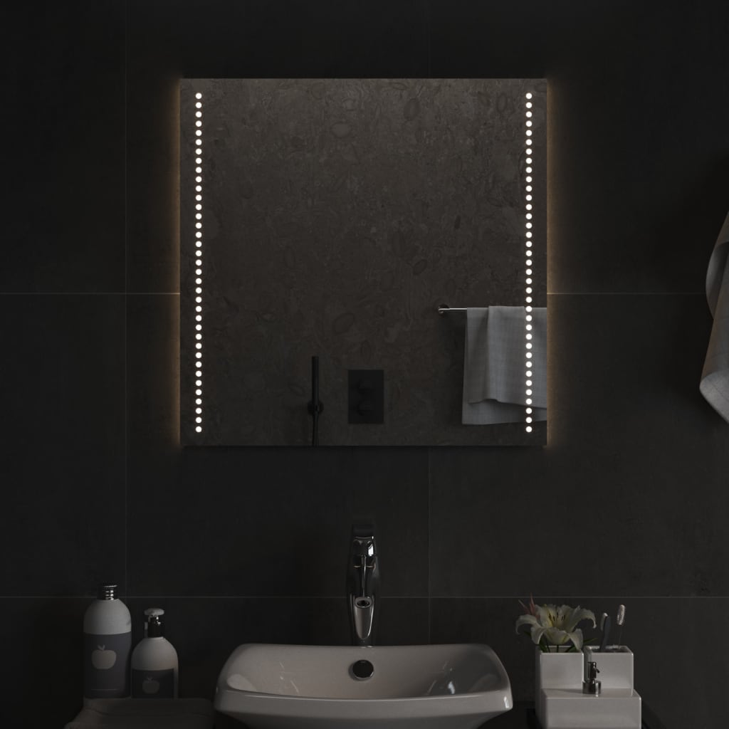 Lustro łazienkowe z LED, 60x60 cm