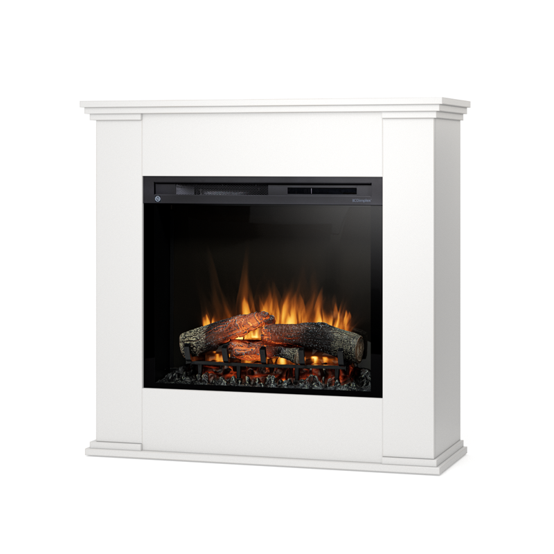 Kominek elektryczny 28" XHD wolnostojący 1400W grzewczy LED obudowa biała Warmtec Kelia