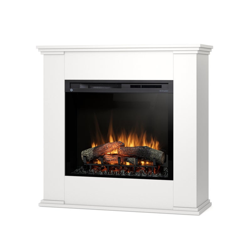 Kominek elektryczny 28" XHD wolnostojący 1400W grzewczy LED obudowa biała Warmtec Kelia