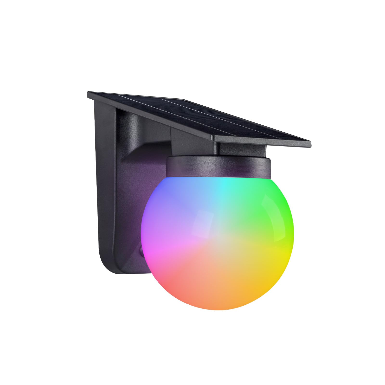 Lampy solarne do ogrodzenia, zmieniające kolory RGB, wodoodporne lampy solarne LED na patio, do ogrodu, na taras, ogrodzenie, balustradę