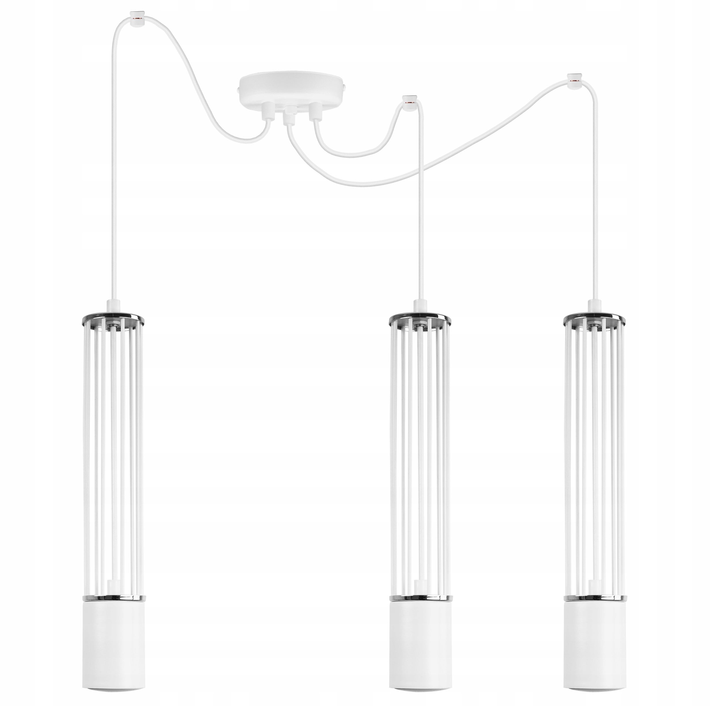 Lampa sufitowa wisząca Light Home LH Aria Spider 3x GU10 biały/srebrny