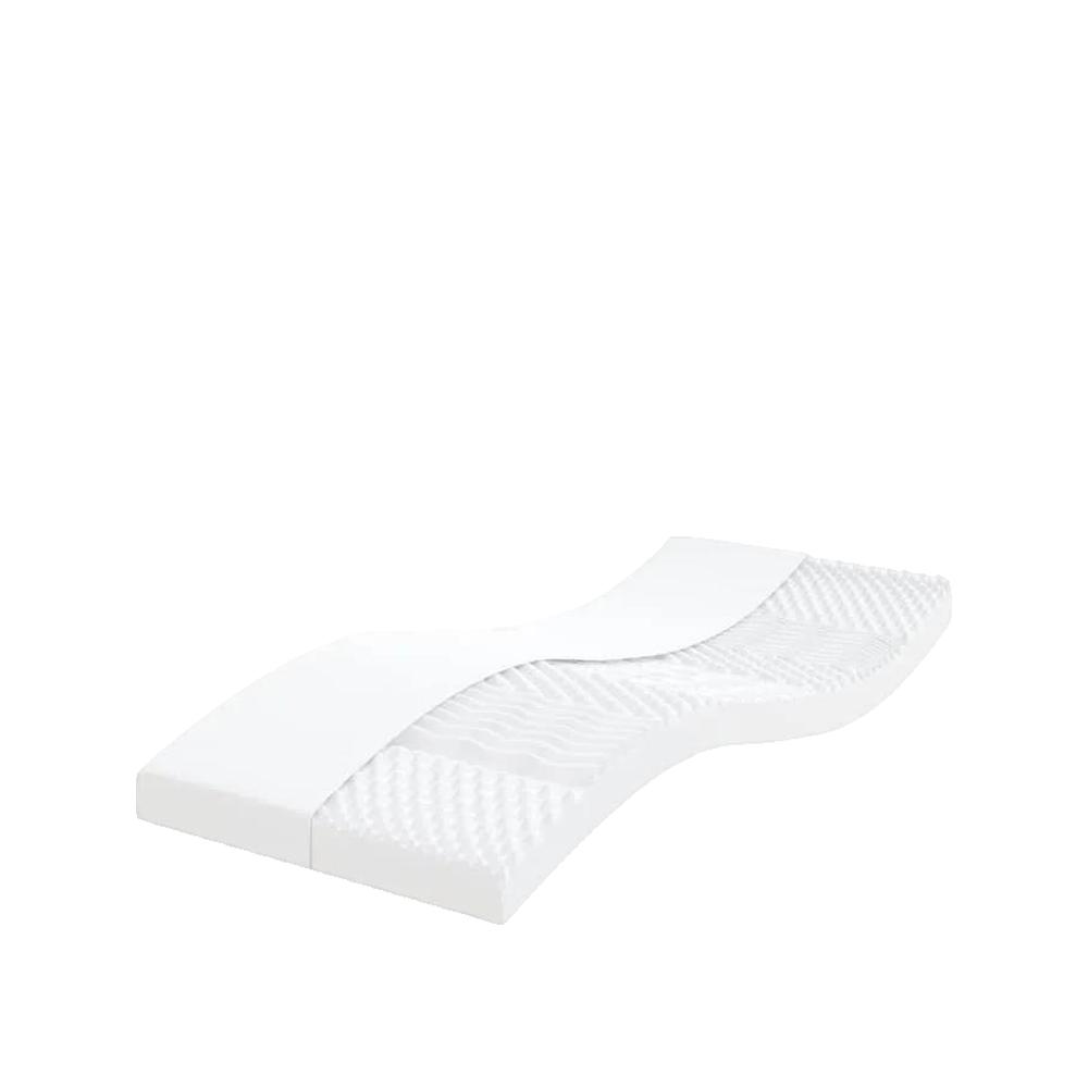 Materac piankowy vidaXL 2 szt. 7 stref biały komfort trwały 90x200 cm