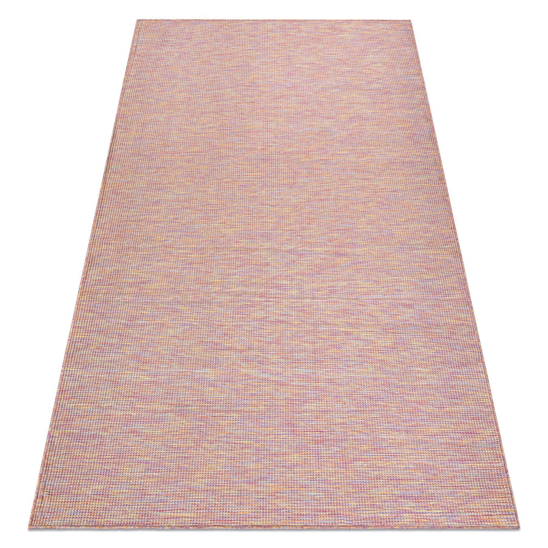 Dywan SZNURKOWY SIZAL płaskotkany PATIO 2778 róż / niebieski / beż 78x150 cm