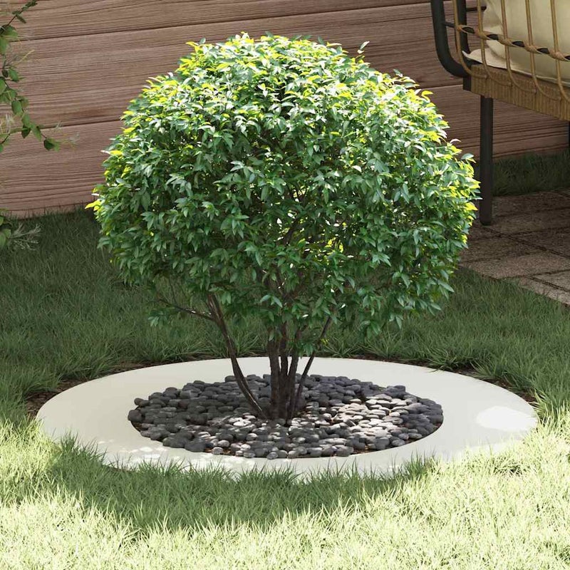 odpowiedni dla płaskich pierścieni drzewa 5 pcs Biały Ø50 / 80 cm vidaXL