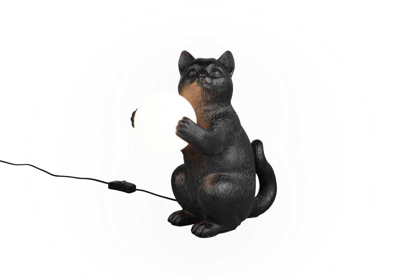 Lampa stołowa GATIO 1xG9x5W żywica czarna wym:30x30x16cm IP20 RL