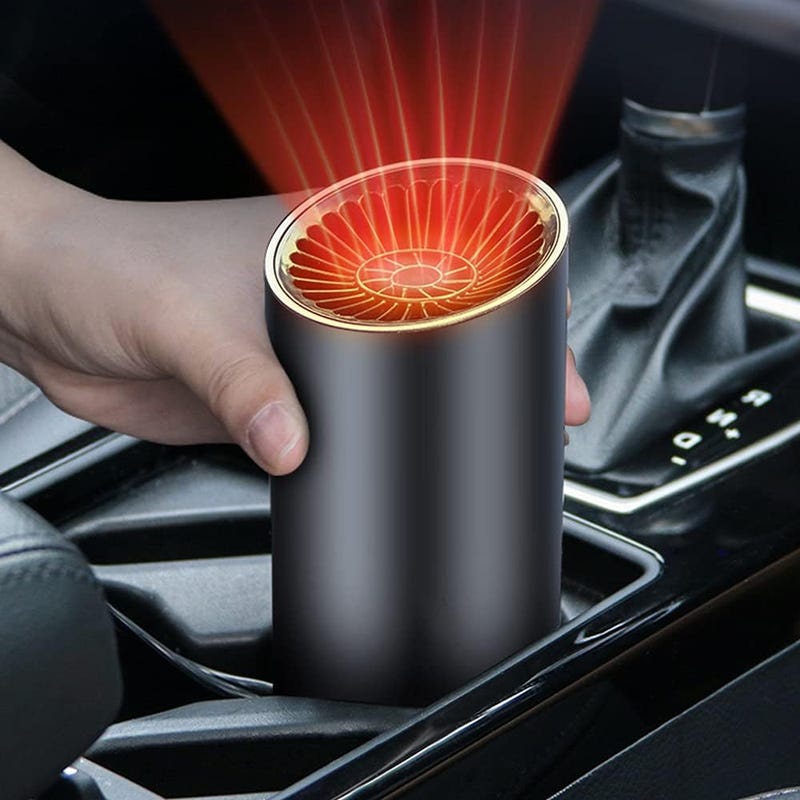 Przenośny podgrzewacz samochodowy z odmrażaczem i odmrażaczem szyby przedniej z termostatem 12V 150W.