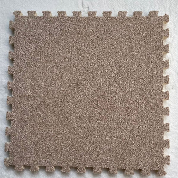Lekkie, przenośne i nadające się do cięcia płytki podłogowe, koce do łączenia, maty do raczkowania, 30x30cm, jasnobrązowe, 10 sztuk