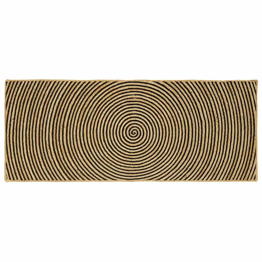 Dywany pokojowe Czarny 80 x 200 cm Juta vidaXL