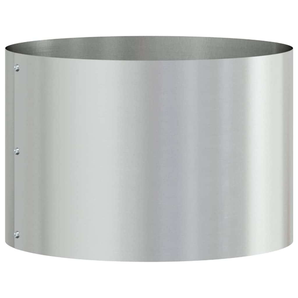 Pierścień doniczki Srebrny 30 x 30 x 20 cm Stal Galwanizowana