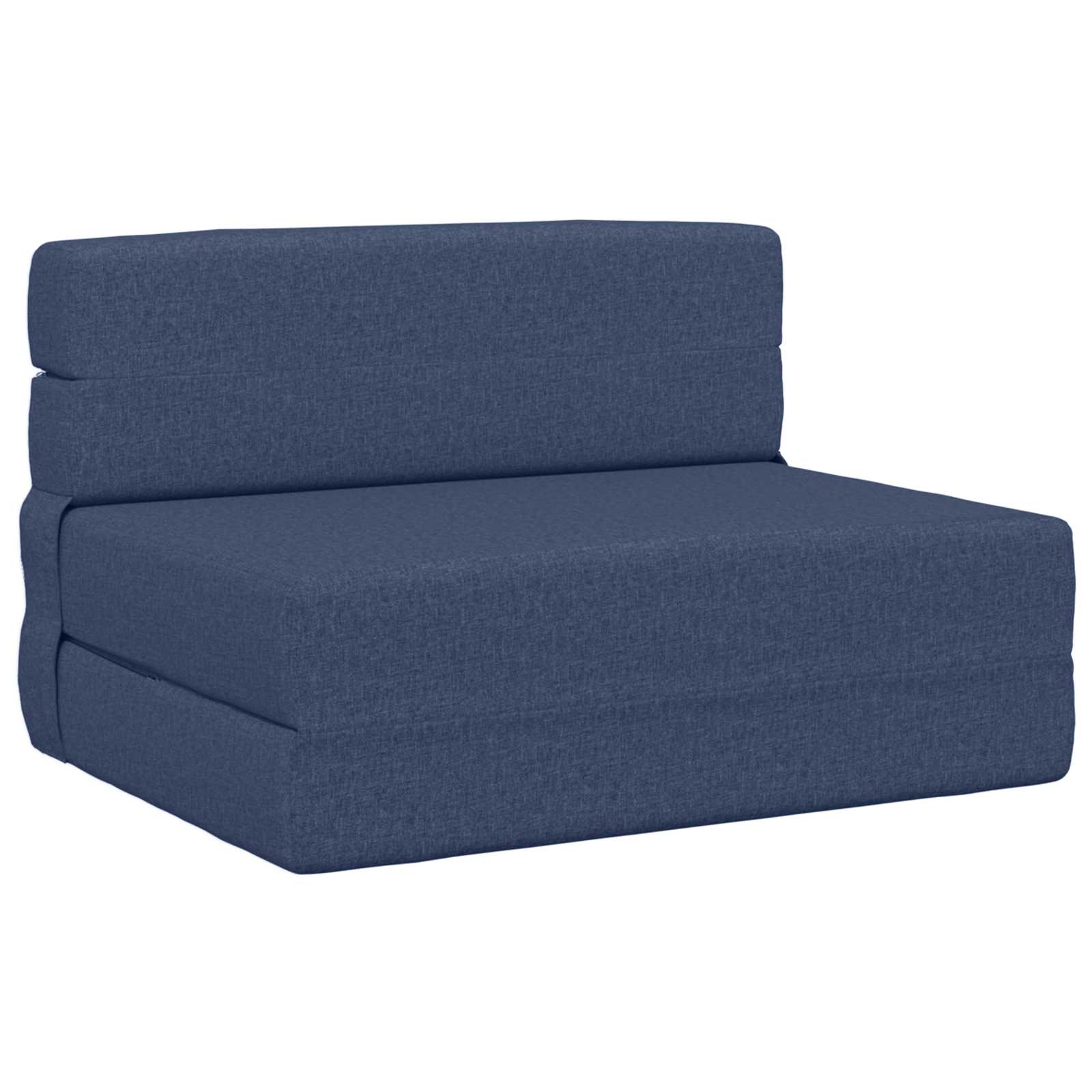 Składana Sofa Łóżko niebieski 70 x 72 x 60 cm tkanina