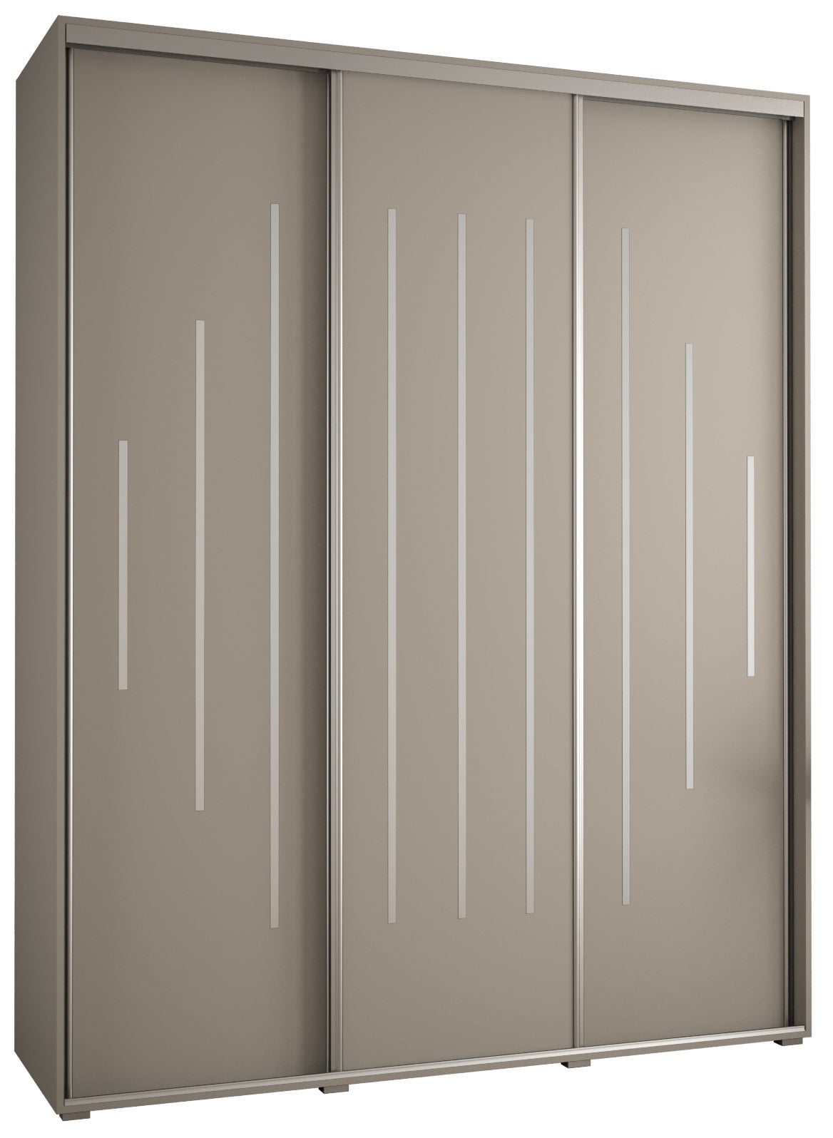 Szafa przesuwna wysoka Dakota 12 200 x 45 x 235,2 cm kaszmir + u. Srebrny - Abiks Meble