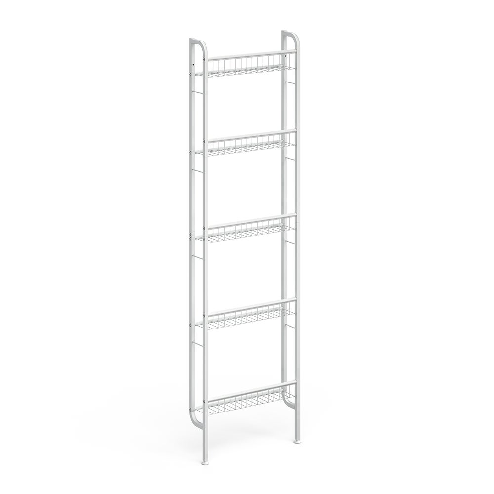 Vicco Półka drabinowa Klivo, Biały, 44.5 x 160 cm z 5 półkami