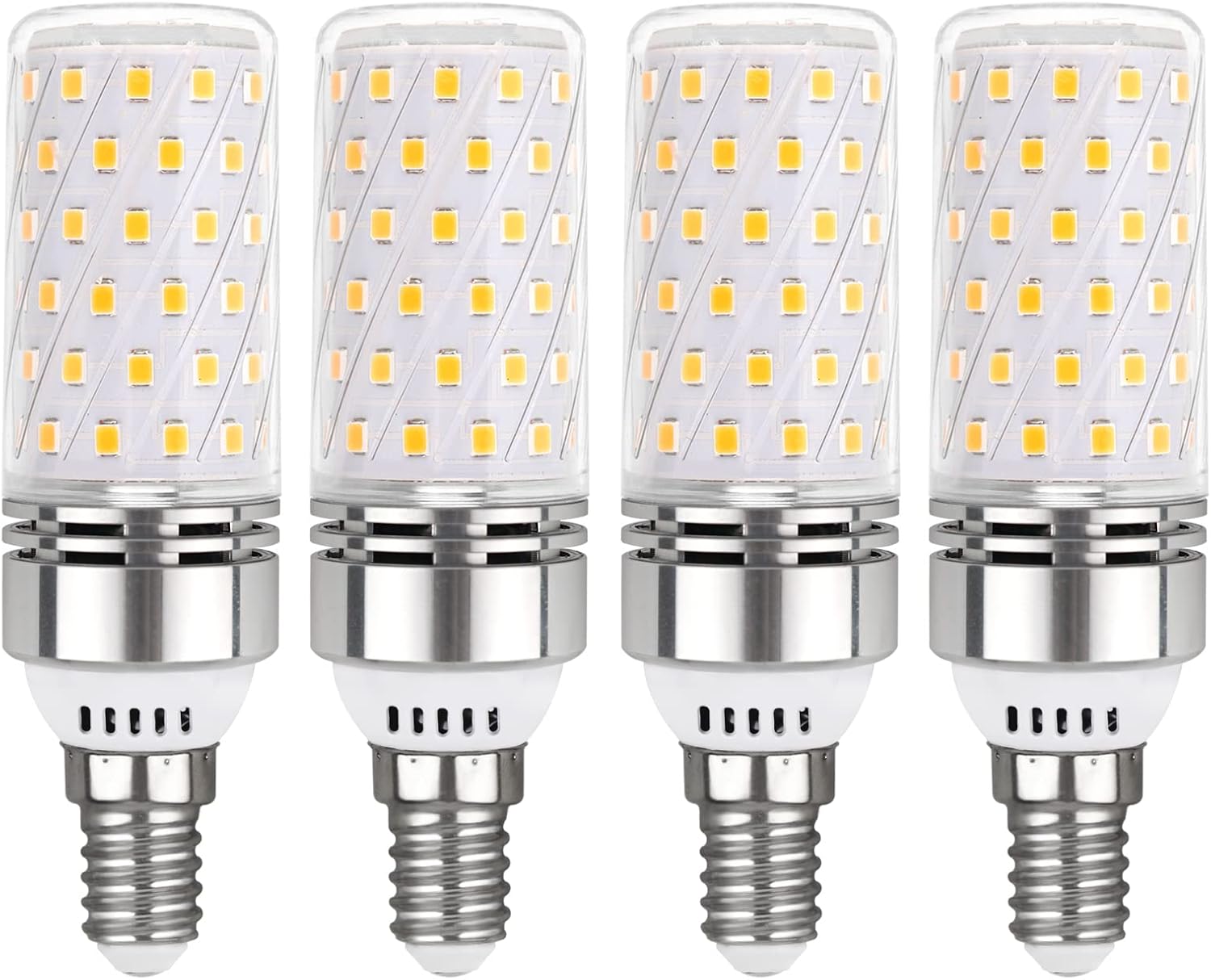 Żarówki LED E14 12 W, neutralna biel 4000 K – opakowanie 4 szt., 1450 lm, odpowiednik halogenu 100 W, nieściemnialne