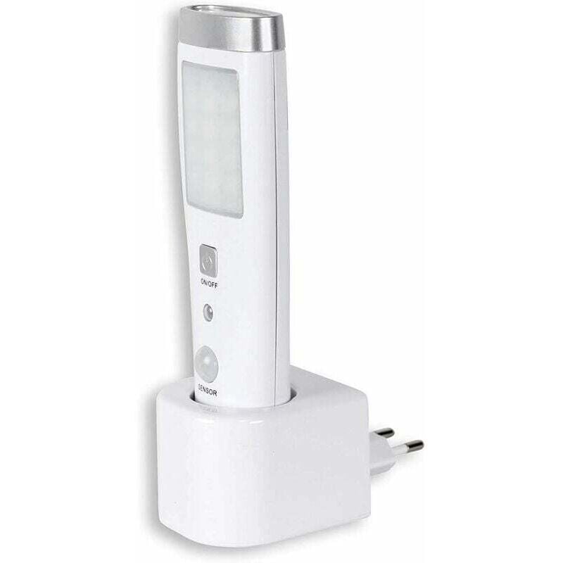 Latarka indukcyjna awaryjna z czujnikiem ruchu, kąt detekcji 60°, 15 diod LED, akumulator, kolor biały