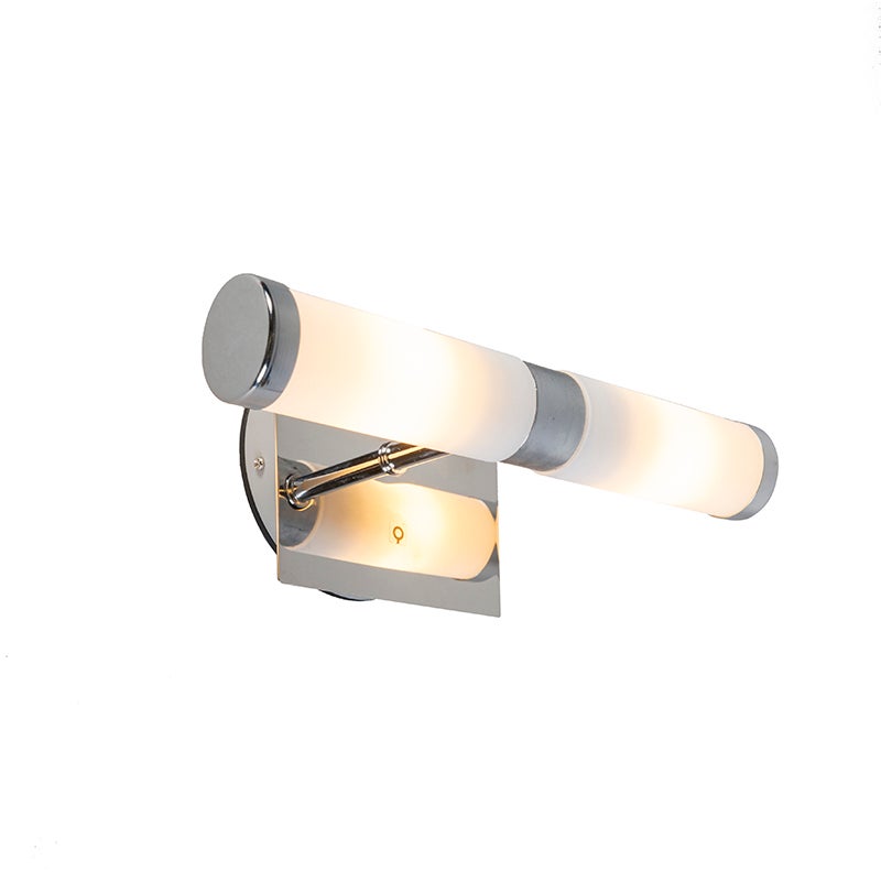Qazqa lampa ścienna IP44 - Bath - chrom, max. 28w, g9, z 2 punktami świetlnymi, 22.3cm, IP44 oświetlenie wewnętrzne