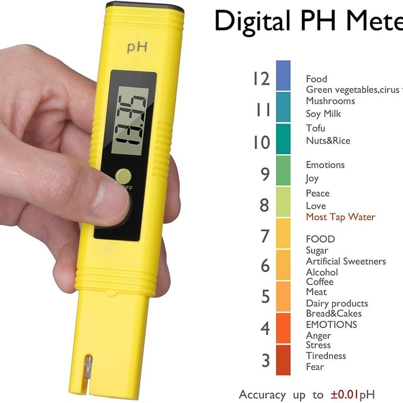 Profesjonalny tester pH, funkcja automatycznej kalibracji i zakres pomiarowy 0,00-14,00 do wody pitnej, akwarium, hydroponiki, basenu, na plażę