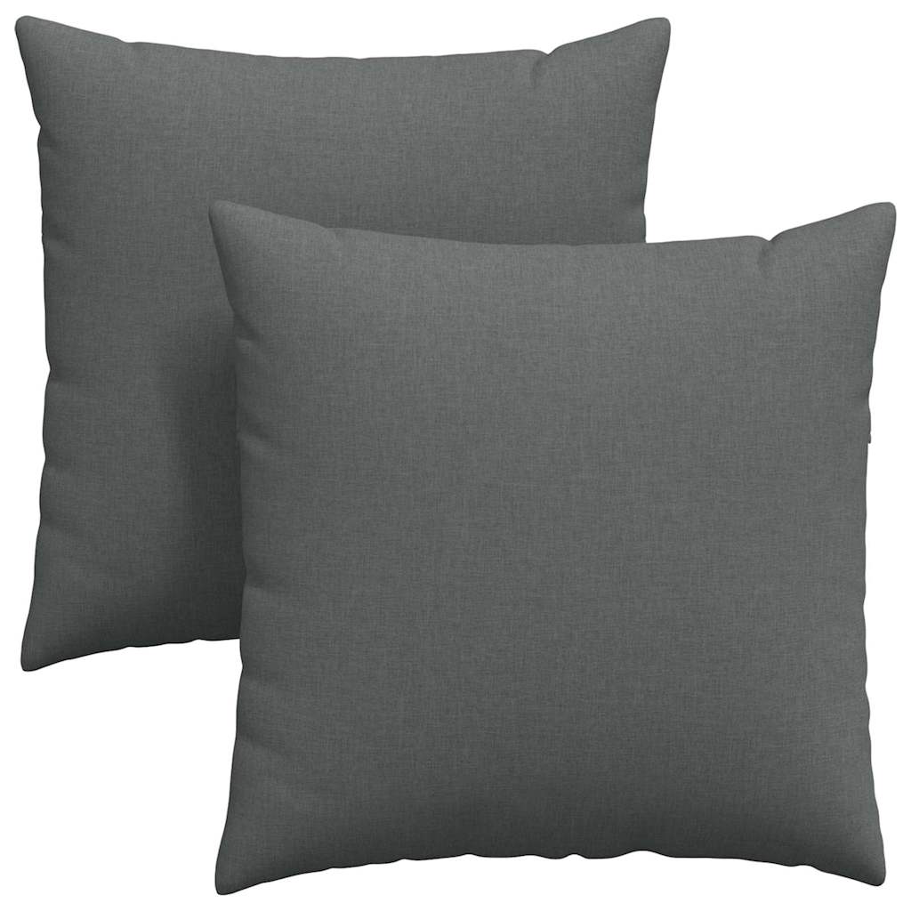 2x Poduszka Dekoracyjna 80x80 cm z Wypełnieniem Ciemnoszara do Salonu