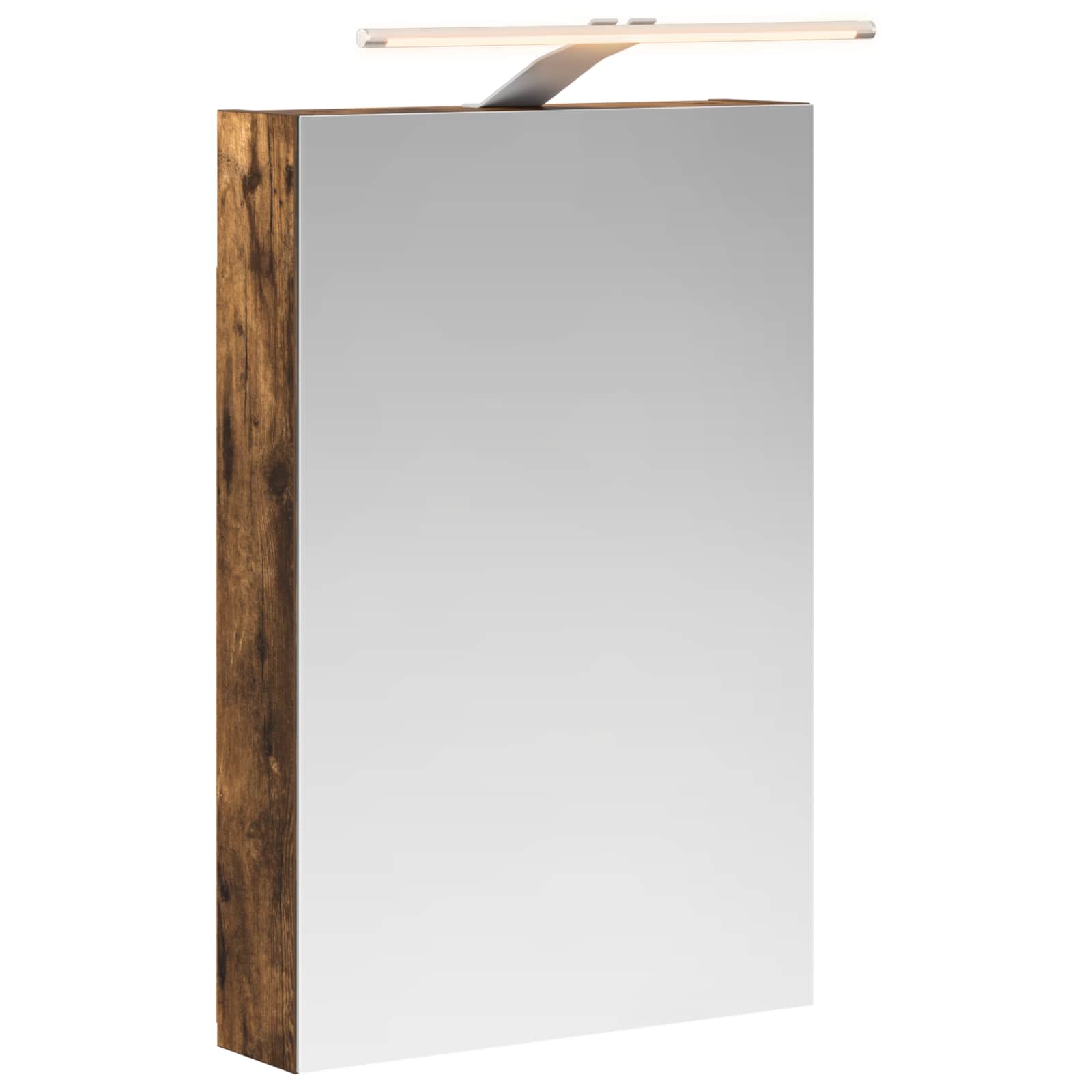 Szafka z lustrem do łazienki Dąb wędzony 40 x 10,5 x 60,5 cm