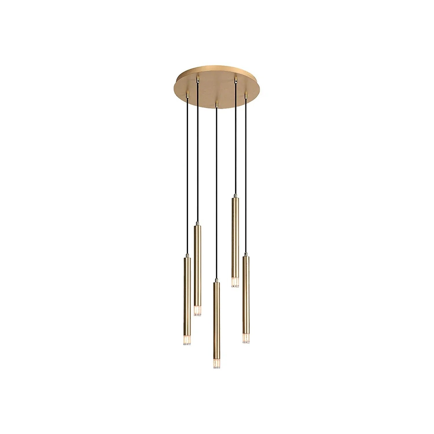 Lampa wisząca Ramira złoto-przezroczysty 5xG9x5W nowoczesna wym: 120 x 36 x 36 cm metal Rabalux