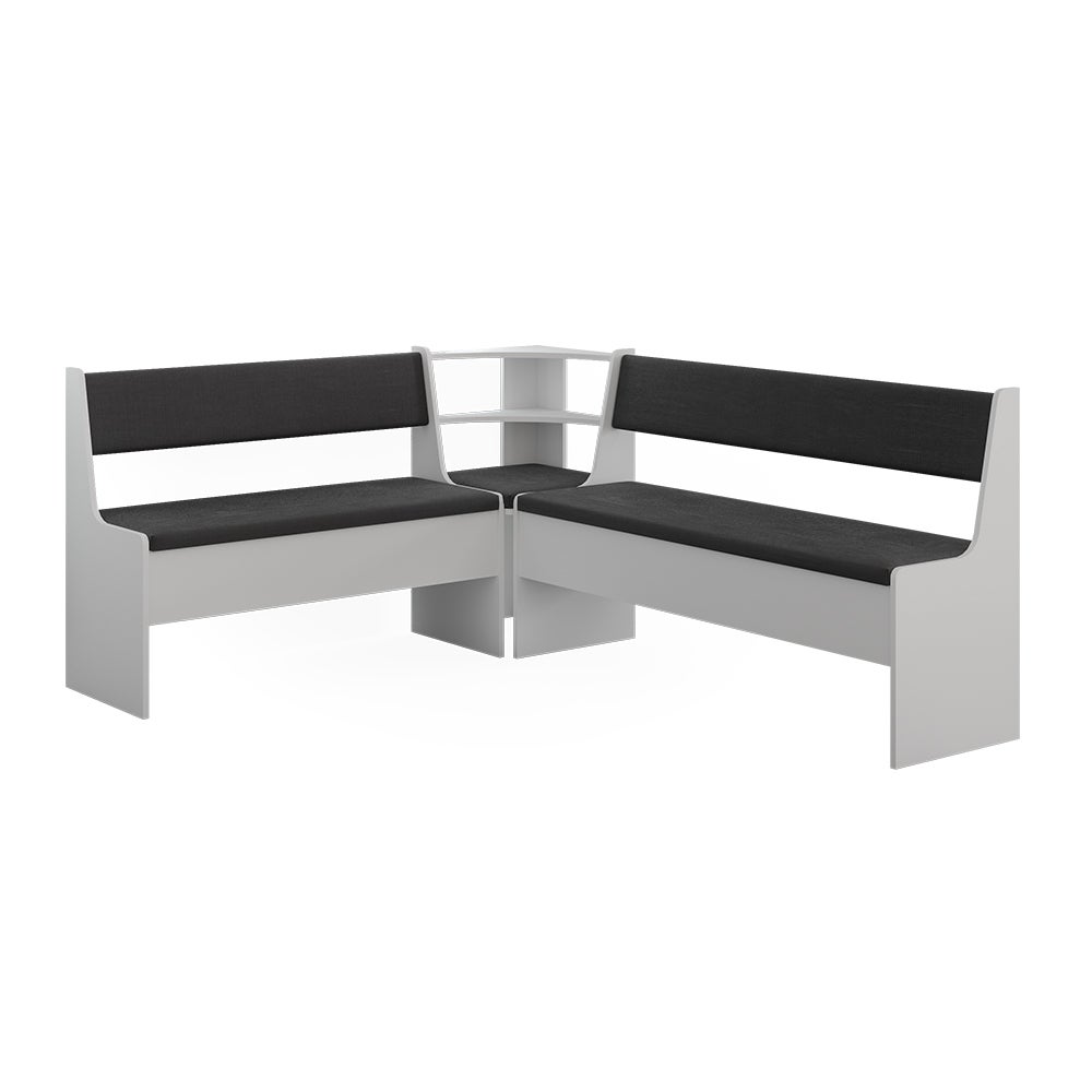 Vicco Grupa ławek narożnych Roman, Biały, 150.1 x 180.1 cm