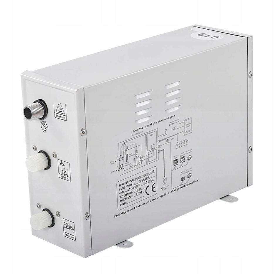 GENERATOR PARY TR019 DO KABINY Z HYDROMASAŻEM SUANY SAUNA PAROWA TR-019