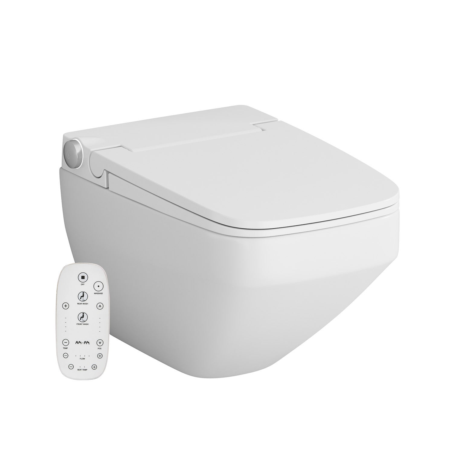 Miska WC wisząca toaleta FlashClean z elektroniczną deską TouchReel, podgrzewaniem i oświetleniem, Inspire V2.0 biała AM.PM
