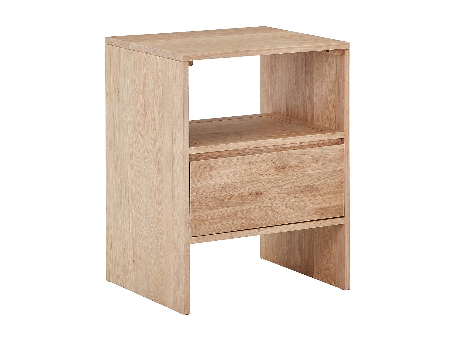 Szafka pod umywalkę z litego dębu - Jasny naturalny - 60 cm - CAVIZO