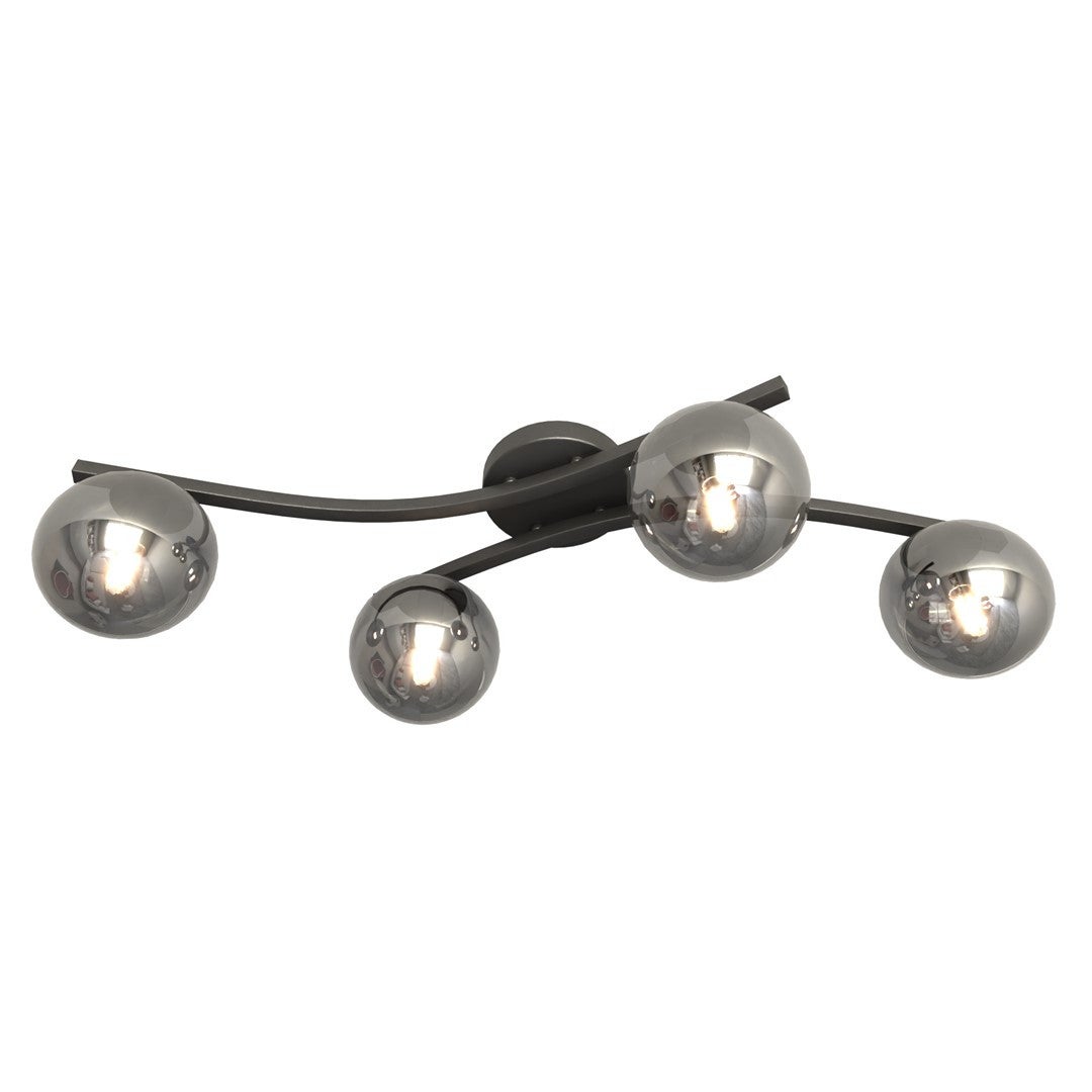Lampa Sufitowa Opus 5, Metal, Czarny, Seven Design