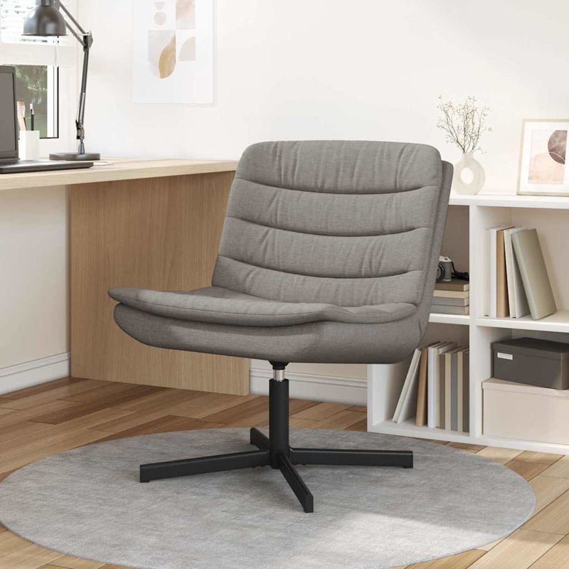 Fotel obrotowy Ciemnoszary 63 x 75 x 76 cm tkanina vidaXL