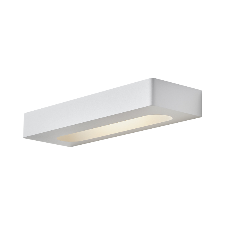Kinkiet LED HELIOS 13 W, podwójna emisja, IP54, 3000 K, biały, minimalistyczny i kompaktowy design do oświetlenia wnętrz - Rossini Group